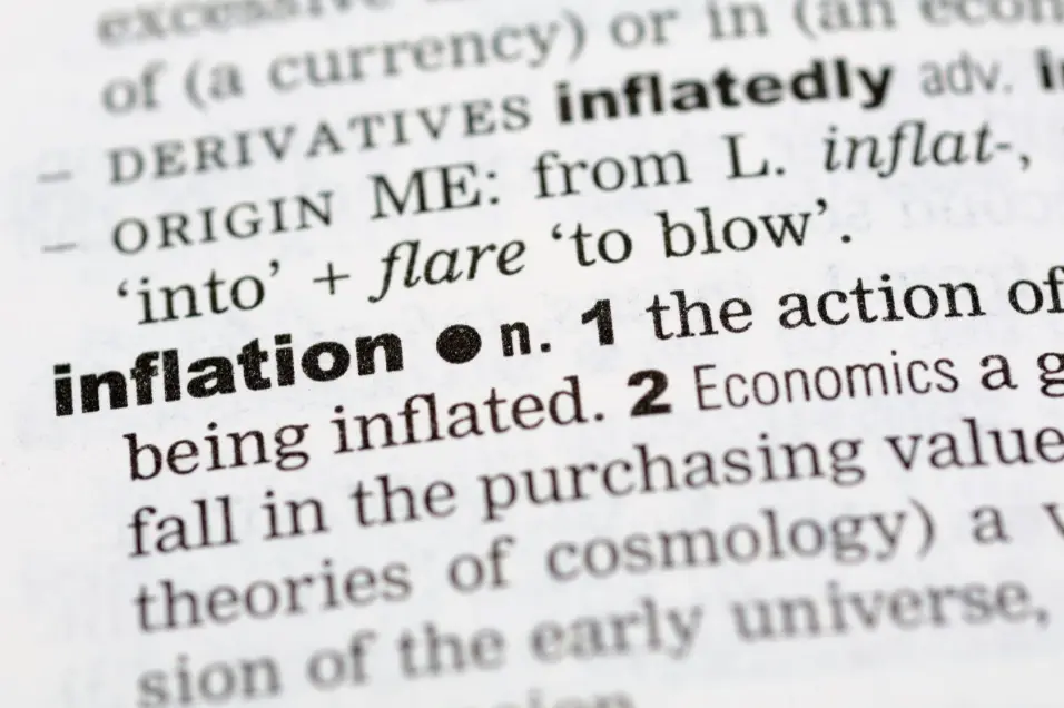 The definition of Inflation, shown as text on paper